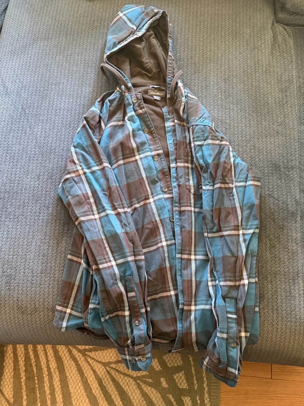 Eddie Bauer Brown Classic Fit Shirt - Men's